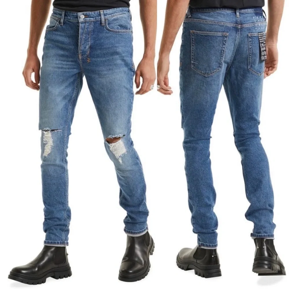 Ksubi Van Winkle Blazed Trashed Skinny Jeans Size 34 NEW